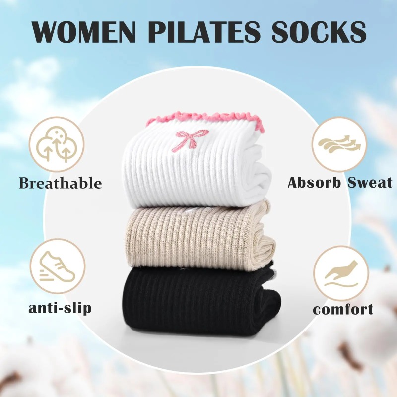 Pilates Yoga Origin - Professionele yogasokken, katoenen band met siliconen