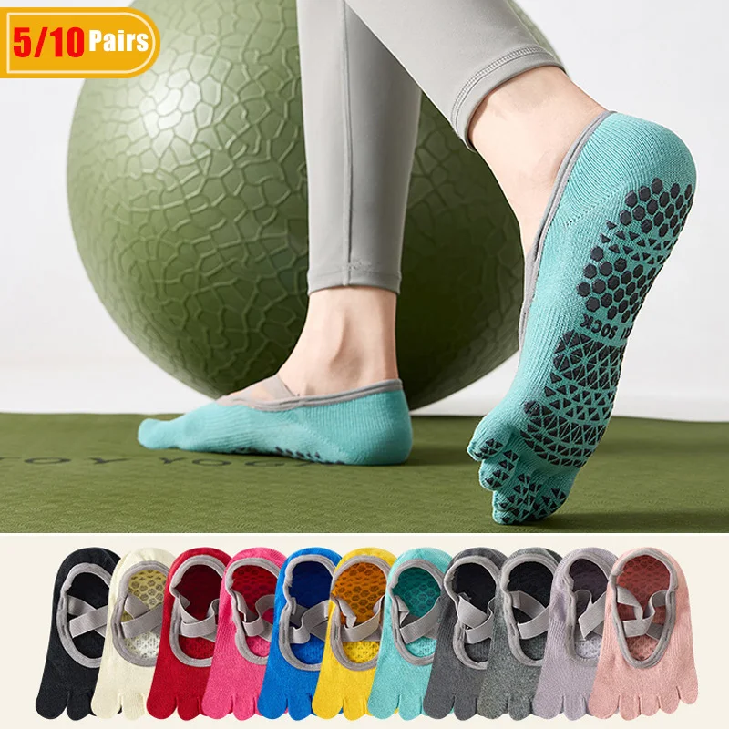 Pilates Yoga Origin - 5/10 Paar Dames Katoenen Yoga Vijf