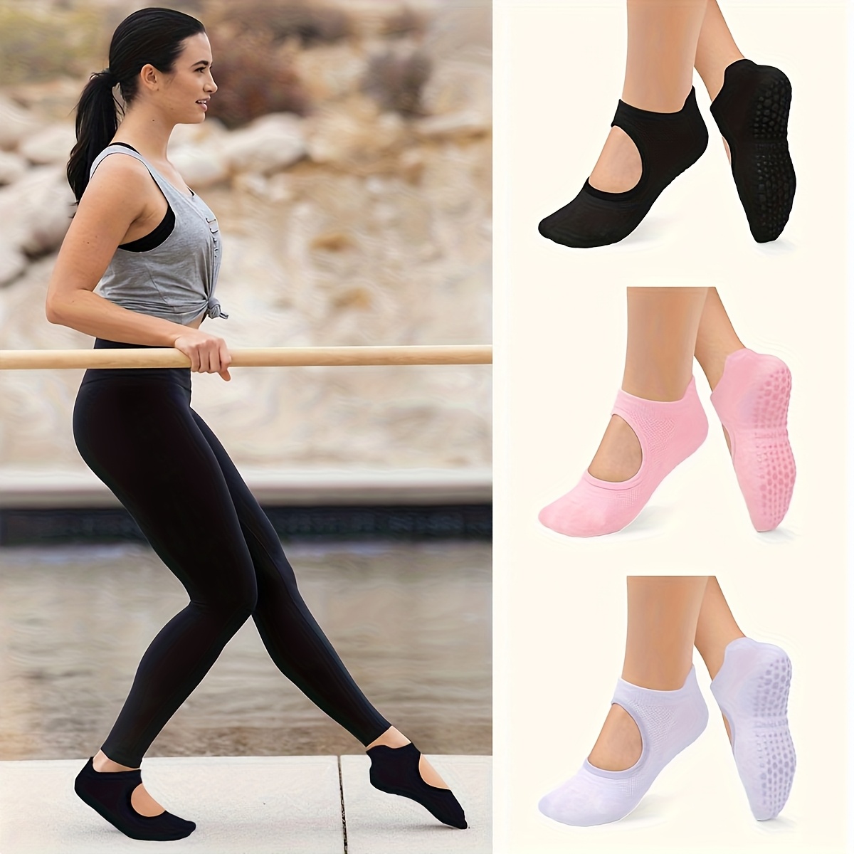 Antislip grip damessokken voor - Pilates Yoga And Barre recensie en prijs