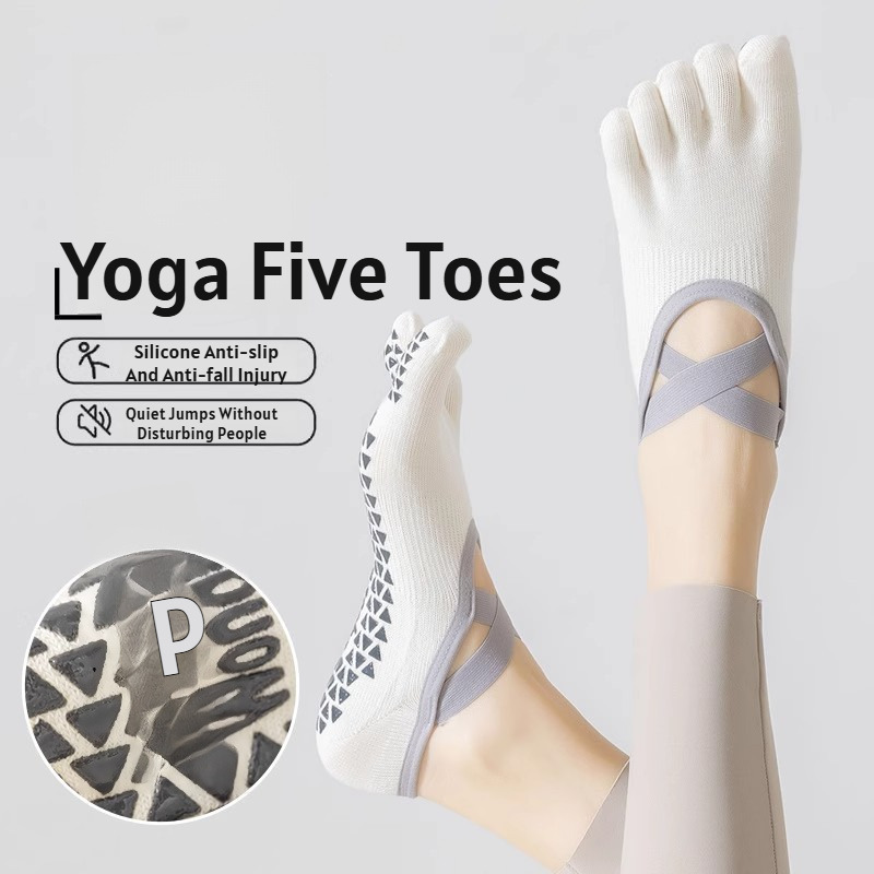 Zomerse dunne yogasokken met v - Pilates Yoga Origin recensie en prijs