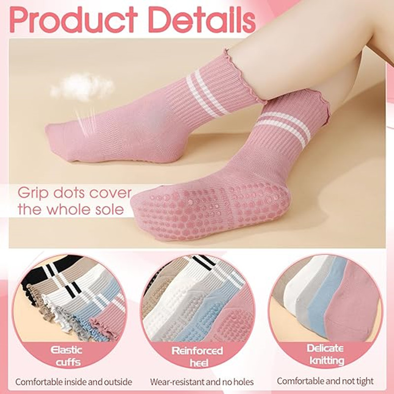 1 paar gestreepte pilates grip - Pilates Yoga And Barre recensie en prijs