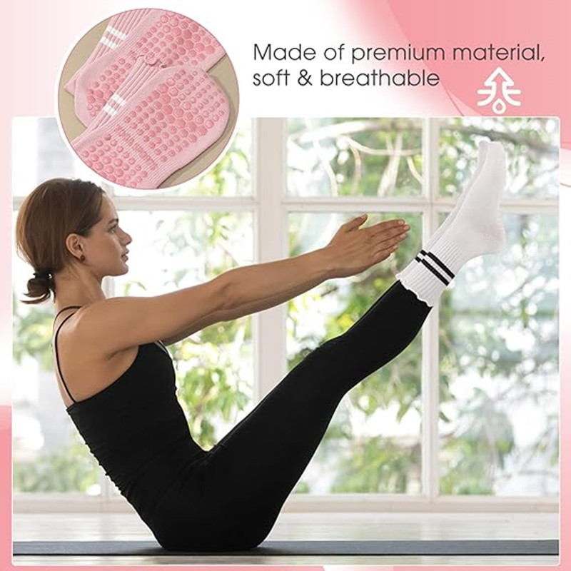 1 paar gestreepte pilates grip - Pilates Yoga And Barre recensie en prijs